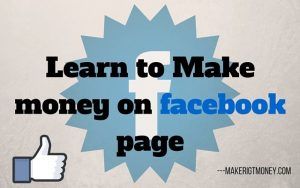 Make money on facebook