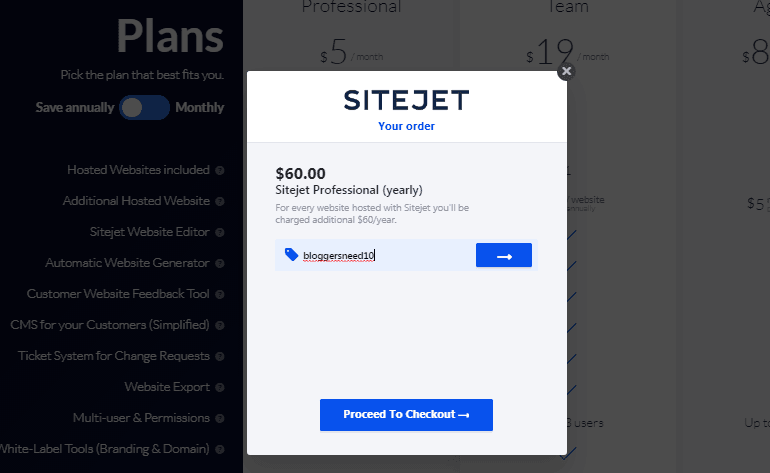Applying The Promo Code In The Box To Get 10% Discount On All Plans Applying the promo code in the box to get 10% discount on all plans