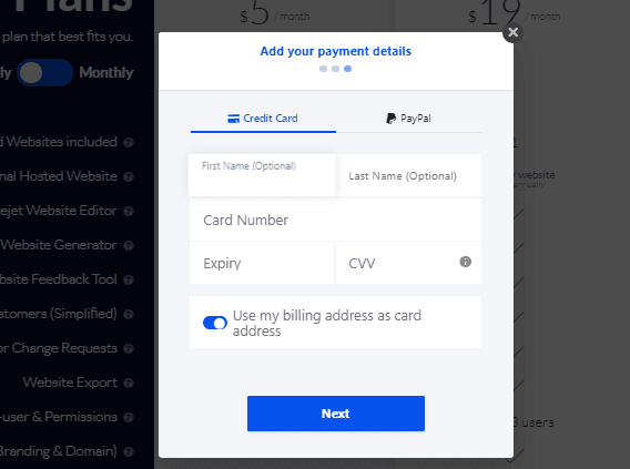 Checkout Page Checkout page