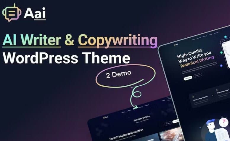 Aai - Ai Writer &Amp; Ai Copywriting Landing Page Theme Aai - ai writer & ai copywriting landing page theme