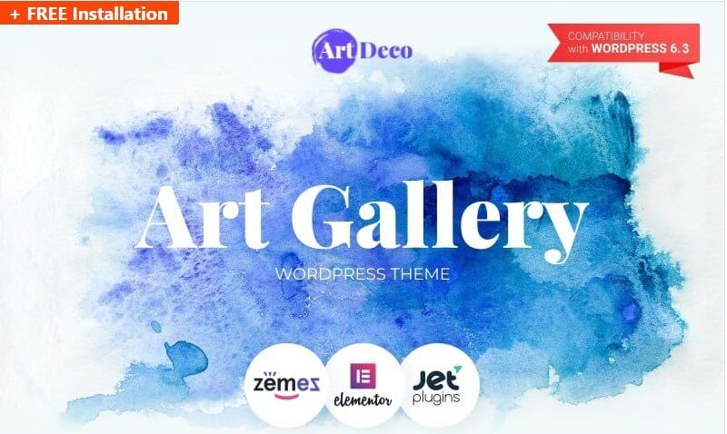 Art Gallery Wordpress Theme Art gallery wordpress theme