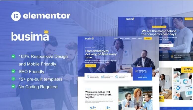 Busima business consultants wordpress theme