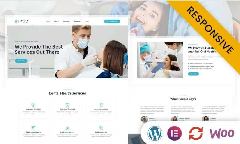Dentrole - dentist, dental clinic and medical elementor wordpress theme