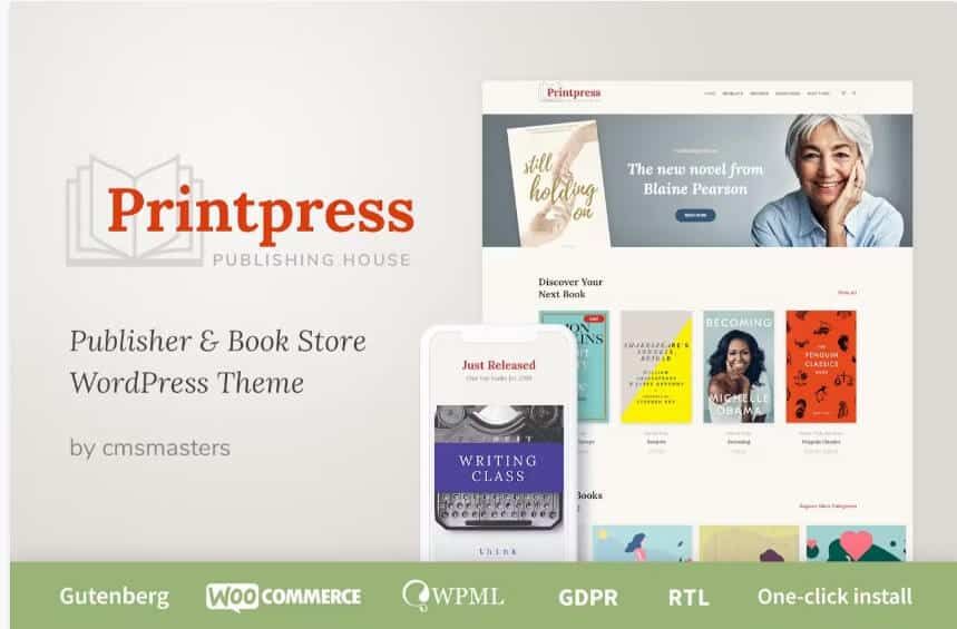 Printpress - Book Publishing Wordpress Theme Printpress - book publishing wordpress theme