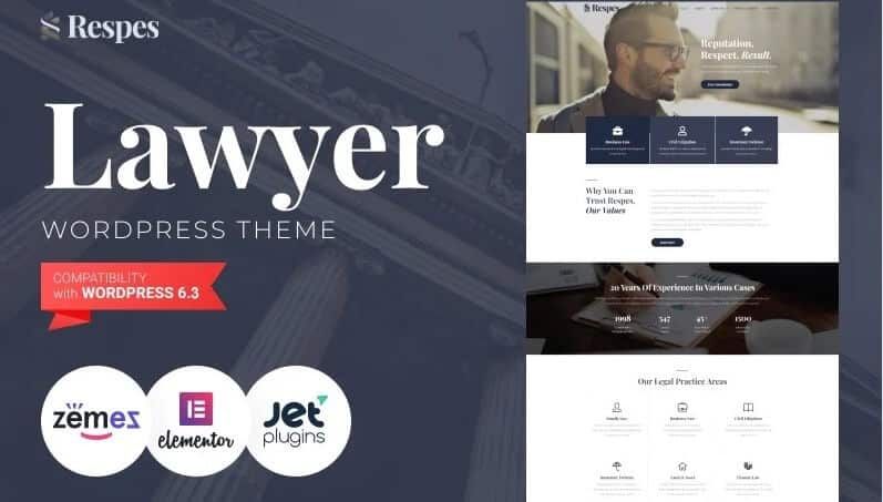 Respes - Lawyer Wordpress Theme Respes - lawyer wordpress theme