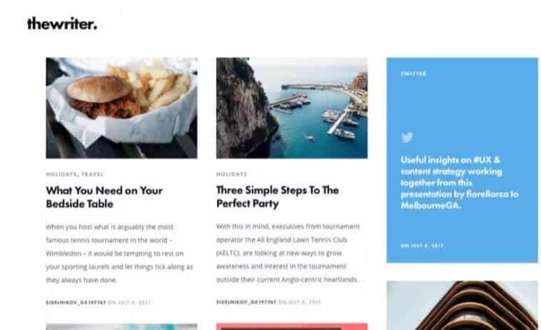 The Writer - Modern Wordpress Blog Theme The writer - modern wordpress blog theme