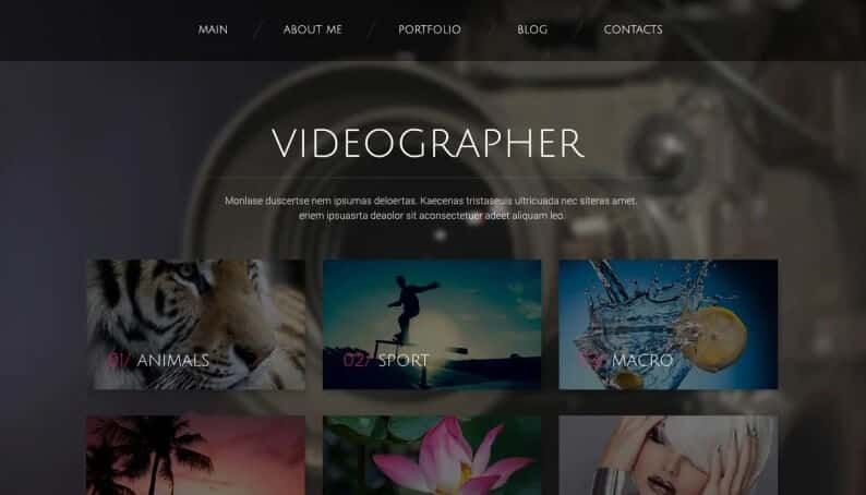 Videographer 02 Wordpress Theme Videographer 02 wordpress theme