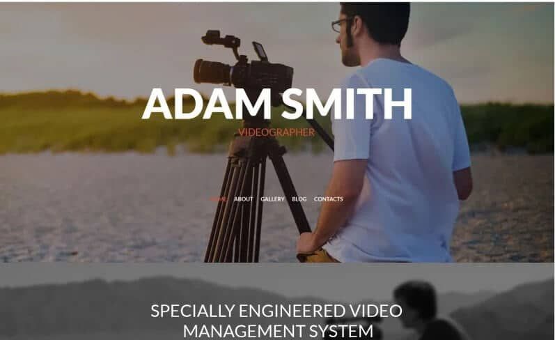 Videographer Responsive Wordpress Theme Videographer responsive wordpress theme