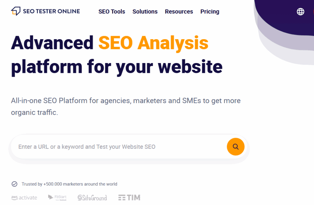 Seotester online seo tool