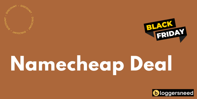 Namecheap black friday deal