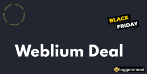 Weblium black friday deal