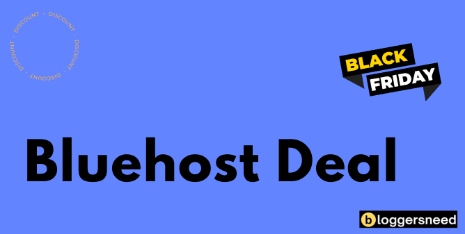 Bluehost black friday deal