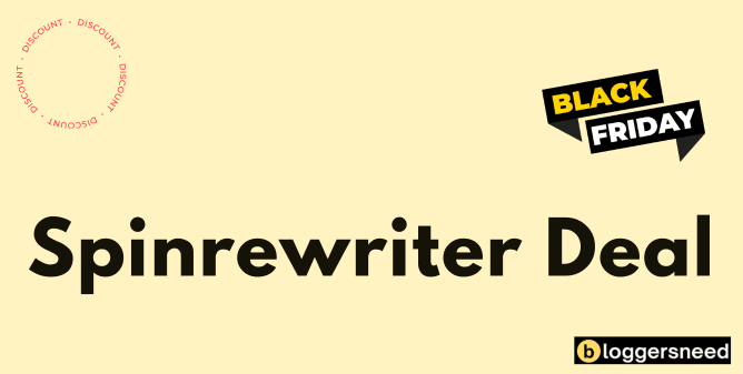 Spinrewriter Black Friday Spinrewriter black friday