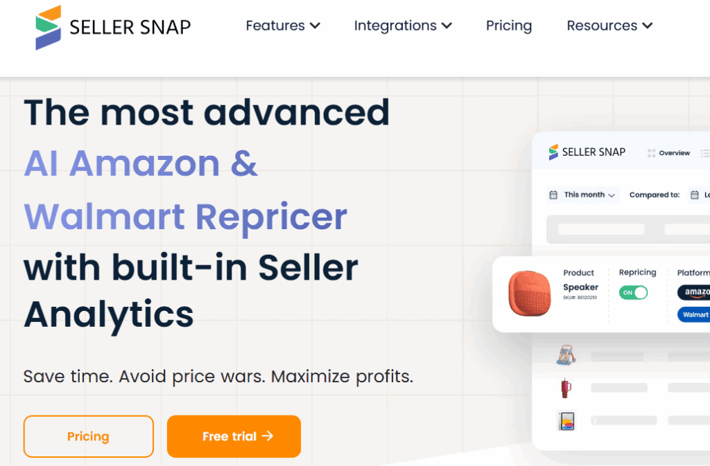 Seller snap repricer