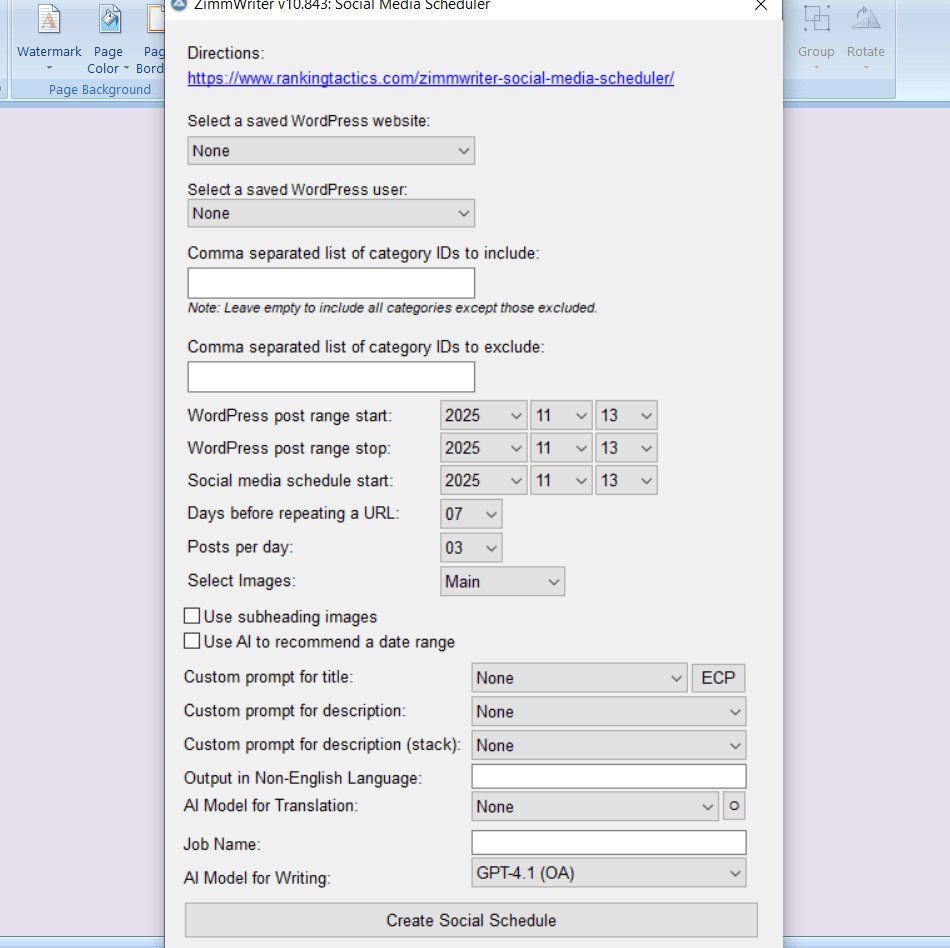 Zimmwriter social media scheduler