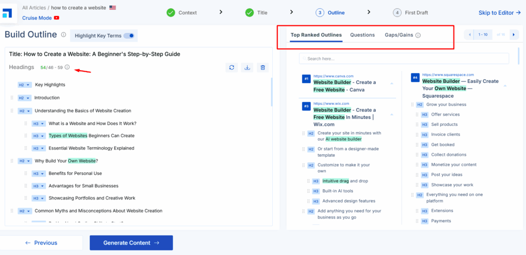 Scalenut'S Context Outline Builder Review Scalenut's context outline builder review