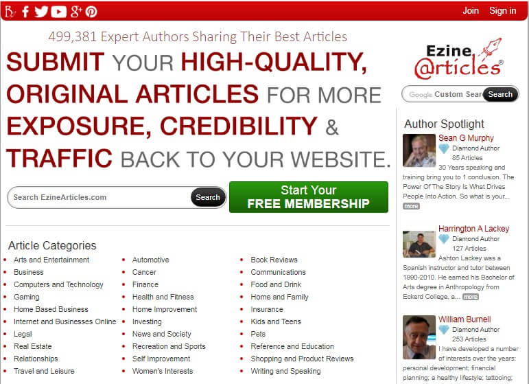 Ezine Articles To Get Free Traffic To Websites Ezine articles to get free traffic to websites
