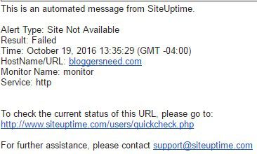 Siteuptime Downtime Alert Siteuptime downtime alert
