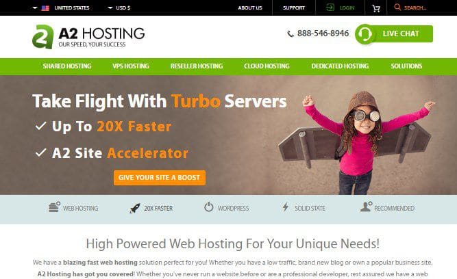 A2hosting is best wordpress hosting for affiliate marketing & speed