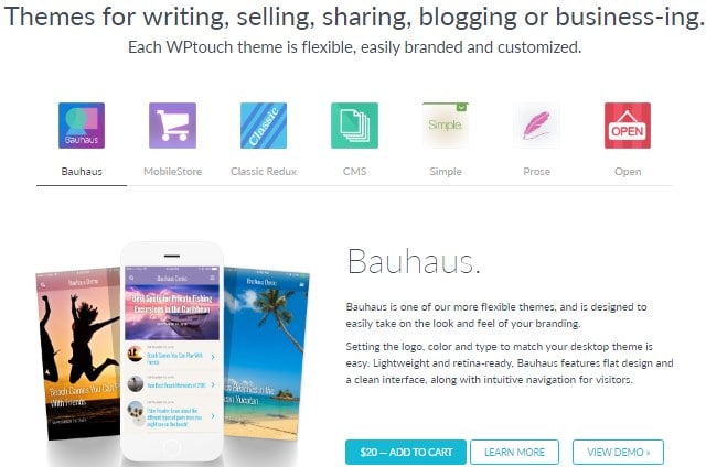 Wptouch themes