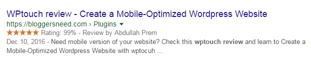Google rich snippets