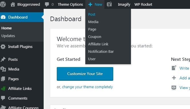 Creating wordpress post