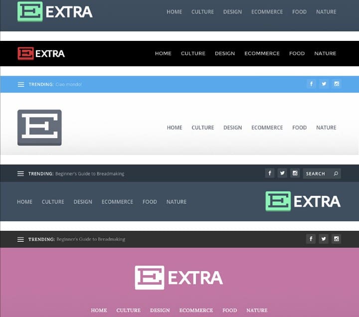 Custom headers design