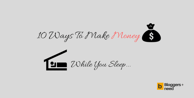 Make money online while you sleep