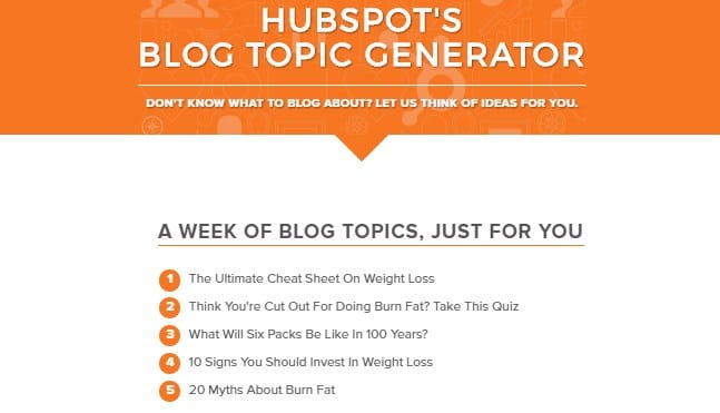 Hubspot Blog Topic Generator To Write Blog Posts Hubspot blog topic generator to write blog posts