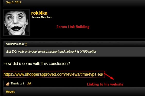 Forum link building