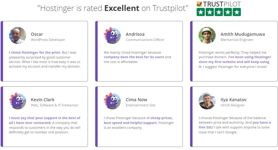 Hostinger User Reviews Hostinger user reviews