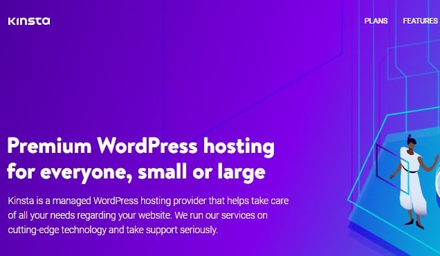 Kinsta for best wordpress hosting for speed