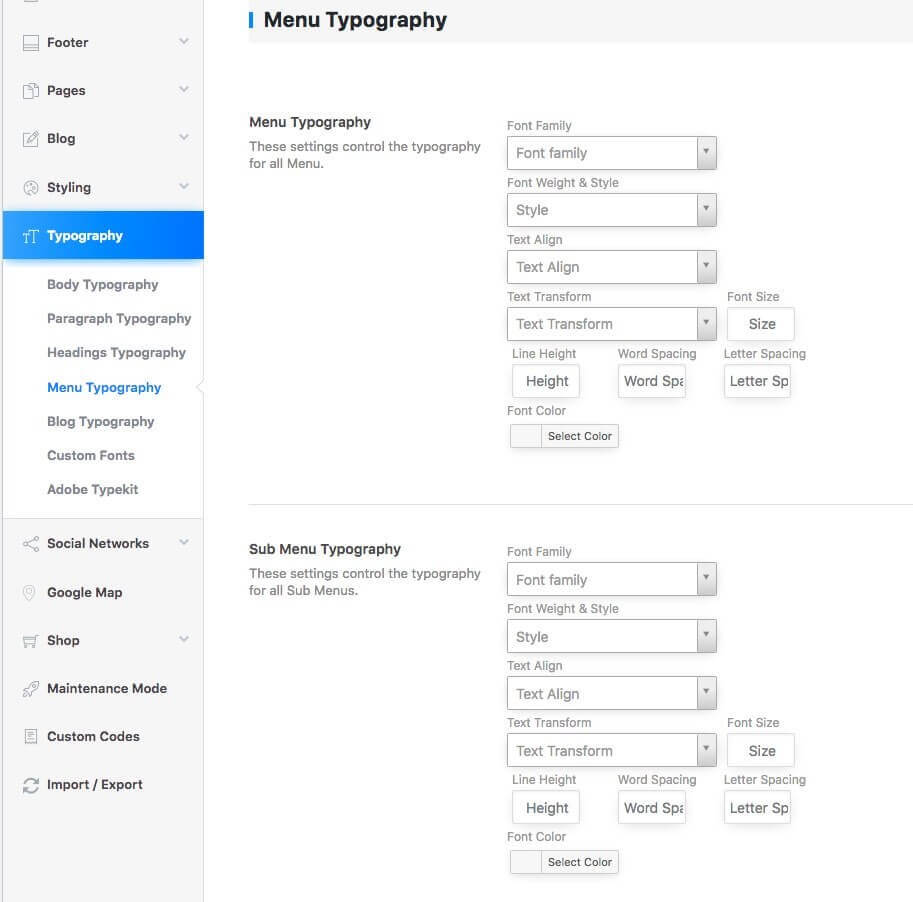 Language Settings Language settings