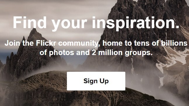 Free image hosting sites - flickr