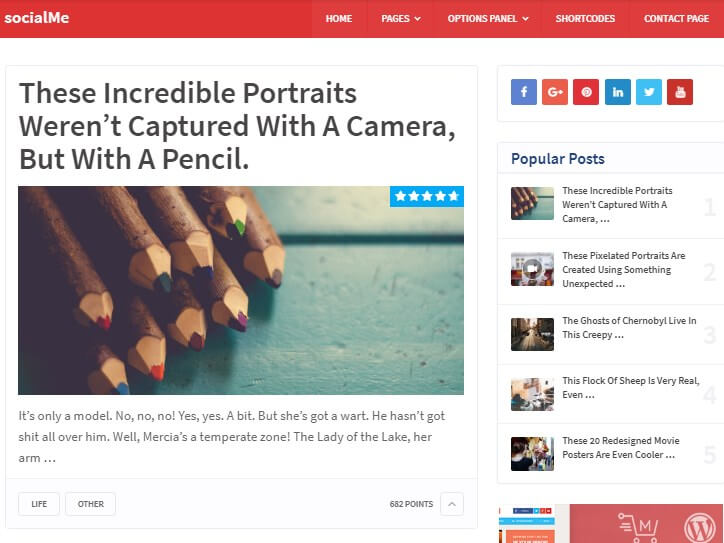 Social Me Wordpress Theme Demo Social me wordpress theme demo