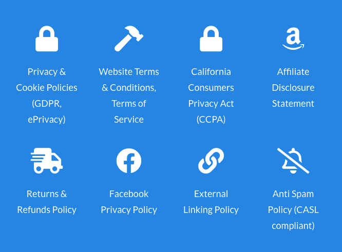 Wp legal pages features