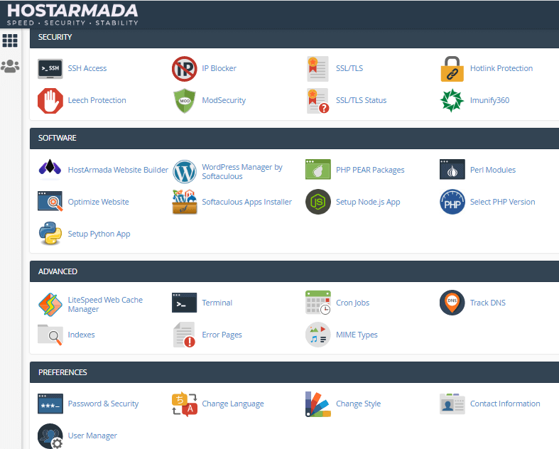Cpanel hostarmada