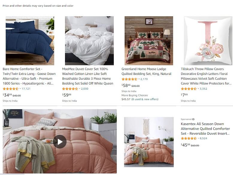 Amazon product price