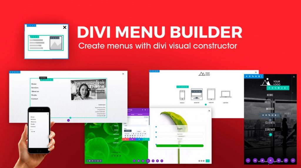 Divi super custom menu