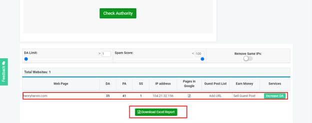 Domain Authority And Page Authority Report Domain authority and page authority report