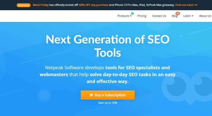 Netpeak crawler software