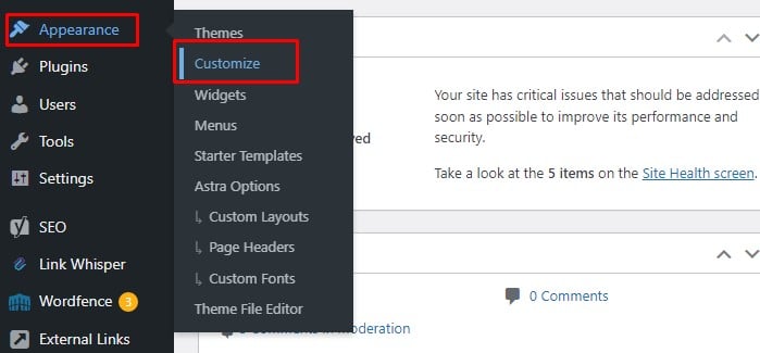 Appearance_customize