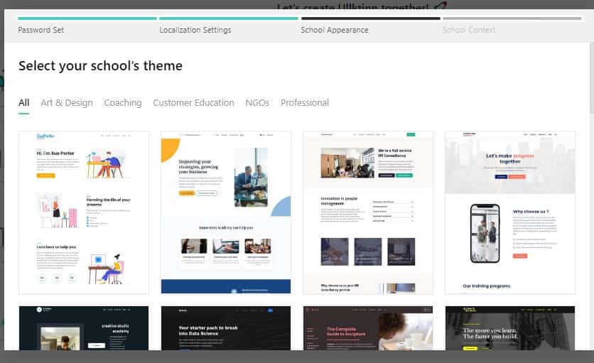 Selecting Theme Selecting theme