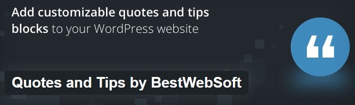 Quotes and tips plugin from wordpress