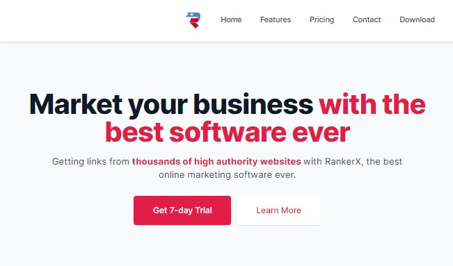 Rankerx free link building tool