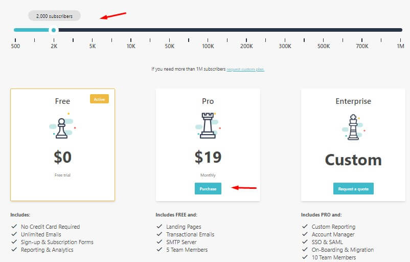 Billing Page Billing page