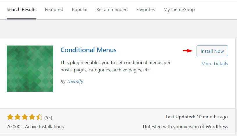Condtional Menus Condtional menus