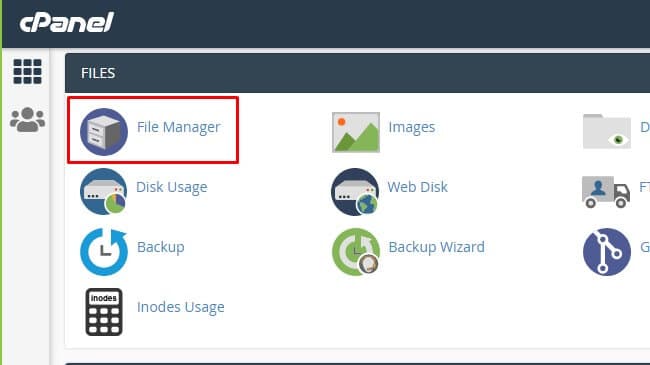 Cpanel dashboard