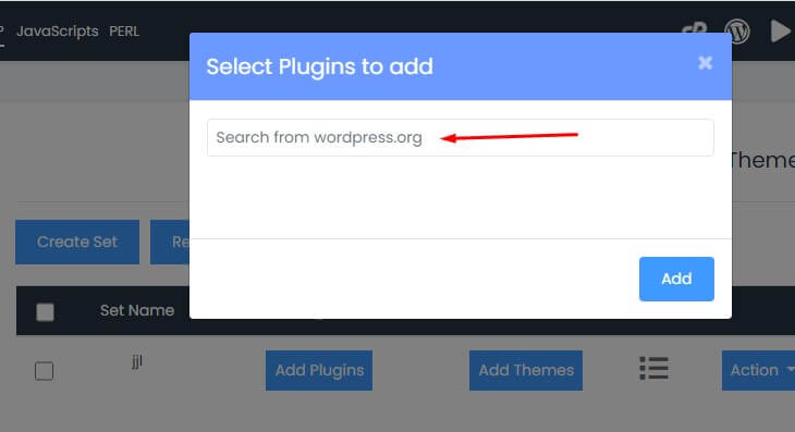 Cpanel plugin search