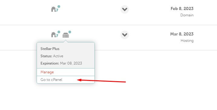Namecheap dashboard